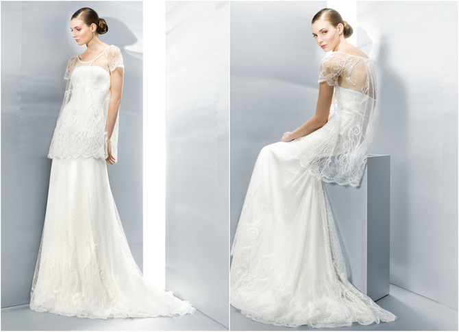 via WeddingsOnline.ie jesus piero 2013 midi sheer cape