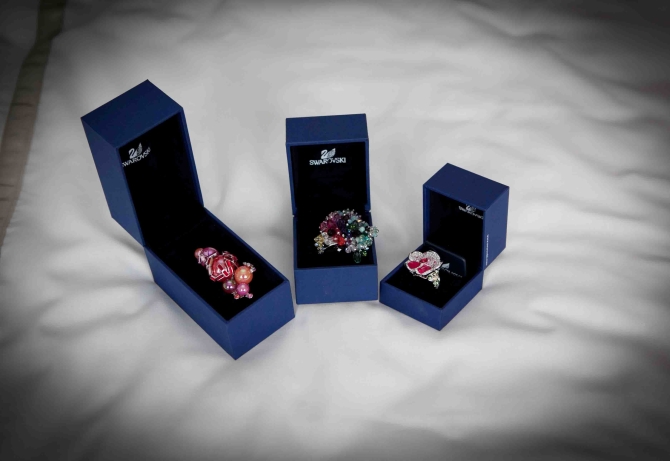 swarovski coloured rings