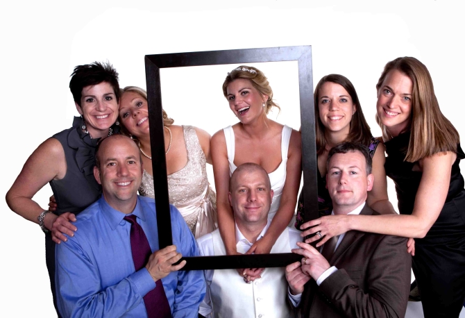 wedding photo booth diy frame