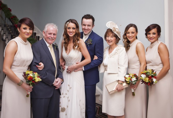 navy and champagne wedding party. real wedding claire durkin photography NAVY AND CHAMPAGNE WEDDING