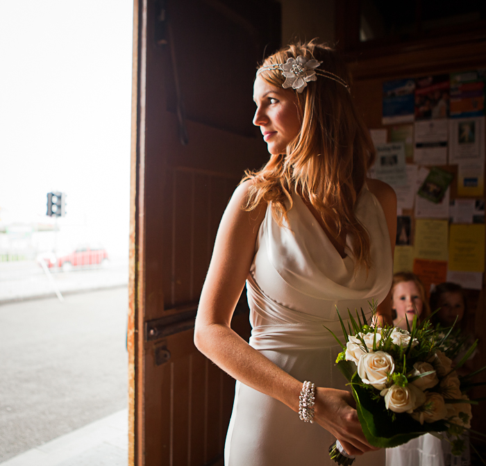 bride at church wedding