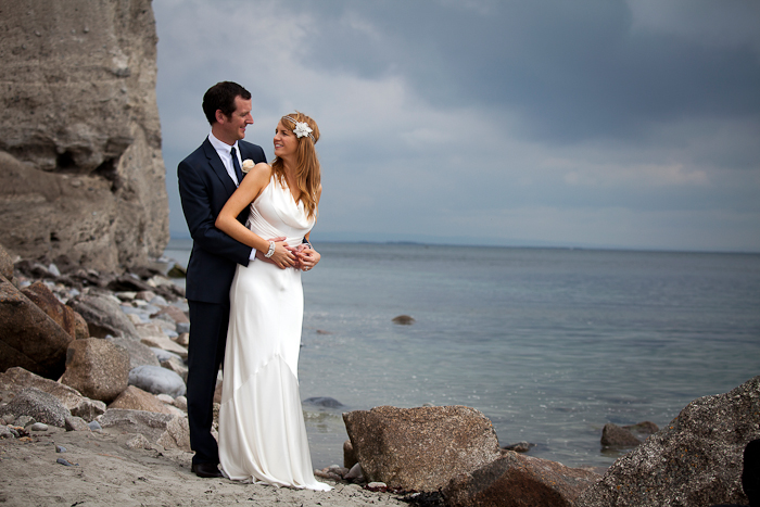 wedding portrait photo sea