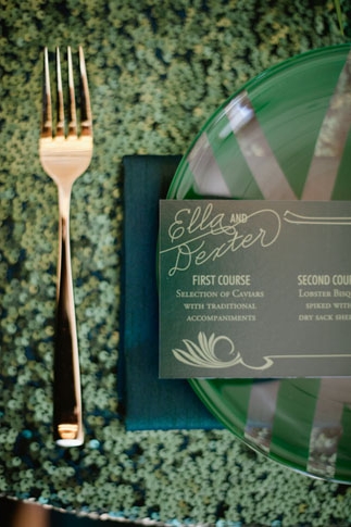 emerald green wedding place setting emerald green wedding place setting