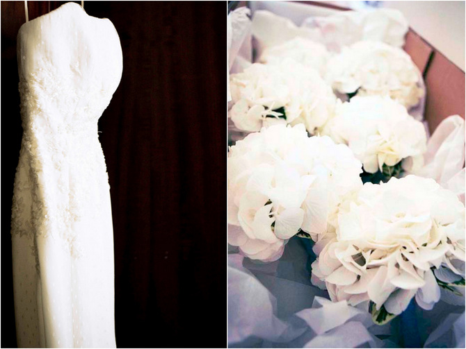 white wedding bouquet