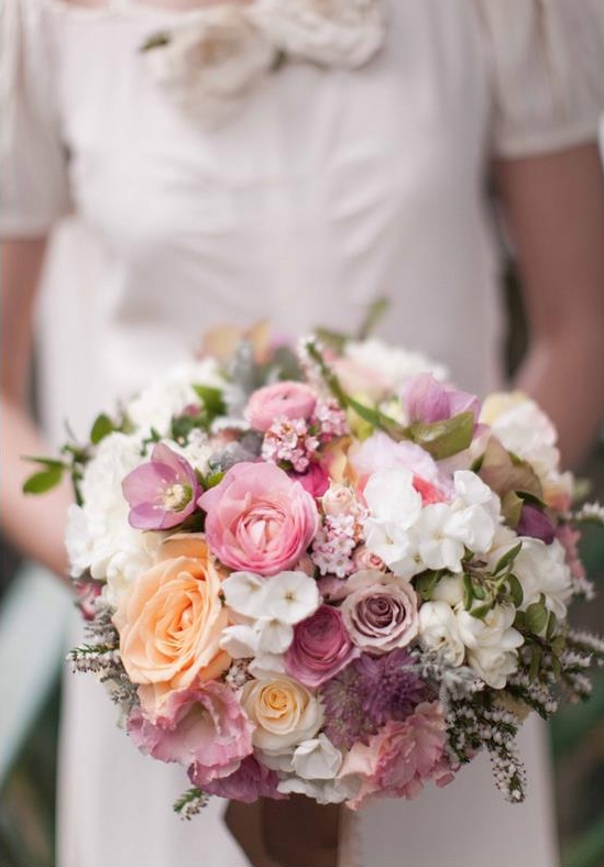 spring wedding bouquet by french touch via weddingsonline.ie spring wedding bouquet
