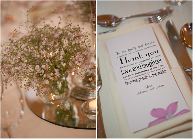 purple wedding decor