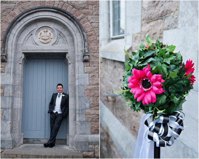 ceremony decor flowers pink gerberas