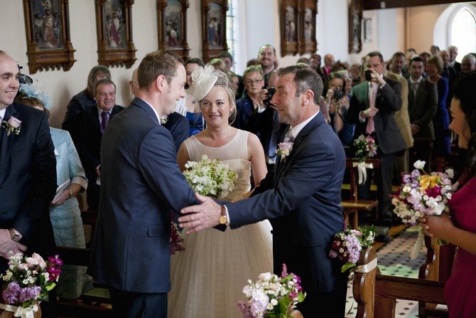 church ceremony wedding weddingsonline.ie penry photography father giving bride away