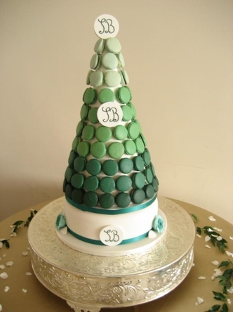green ombre macaron wedding cake green ombre macaroon wedding cake