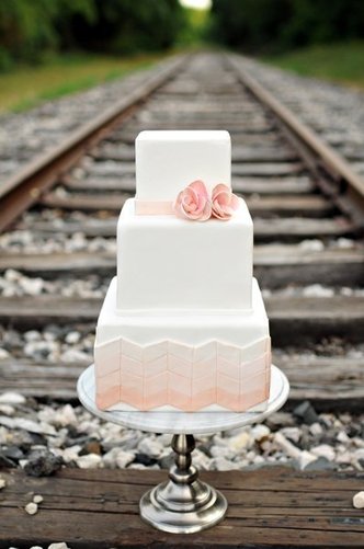 chevron - top wedding cake trends 2013 chevron wedding cake