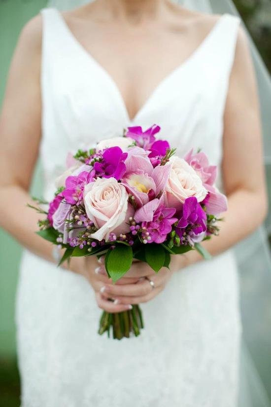 purple and pink wedding bouquet spring by frog prince wedding days via weddingsonline.ie purple and pink wedding bouquet spring