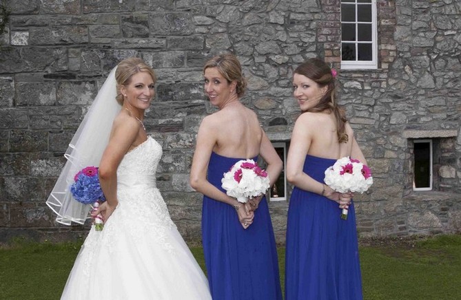 blue bridesmaids dresses