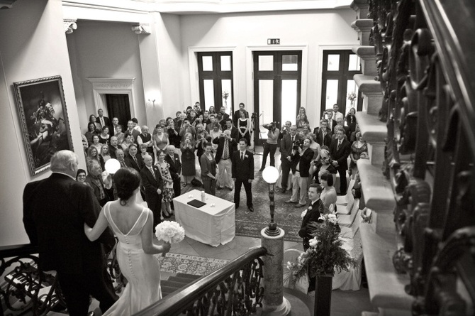 bride and father ceremony