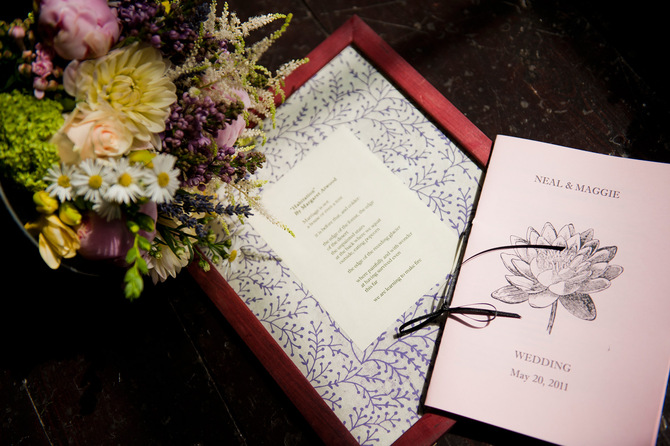 navy blue wedding mass booklets