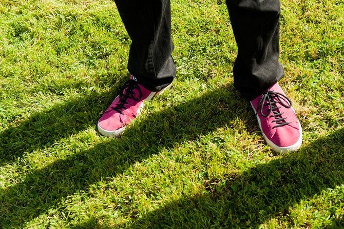 grooms wine wedding shoes