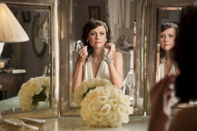 vintage bride castle leslie ireland wedding