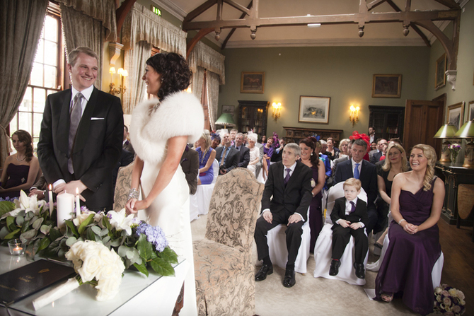 castle leslie ireland real wedding ceremony