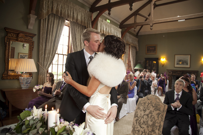 wedding castle leslie vintage real