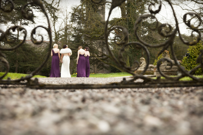 purple bridesmaid dresses winter