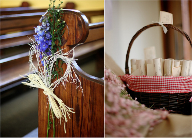 bluebell flower pew ends