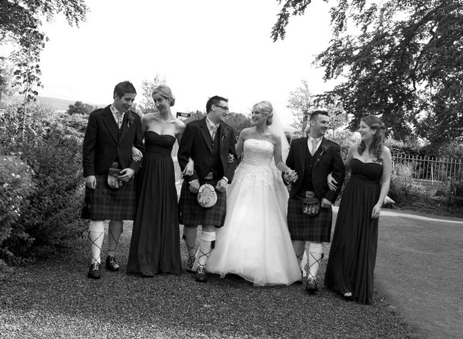 scottish irish real wedding