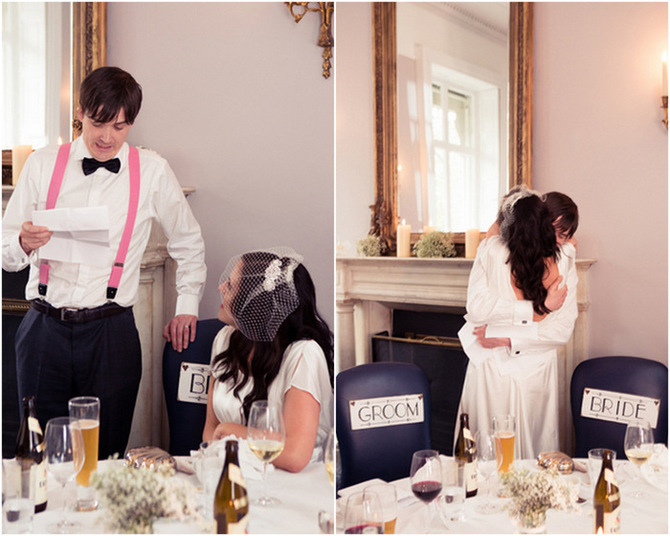 Clique Photography at The Cliff Townhouse groom wedding speech with bride