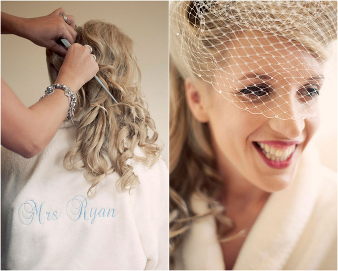 50s style bride hair