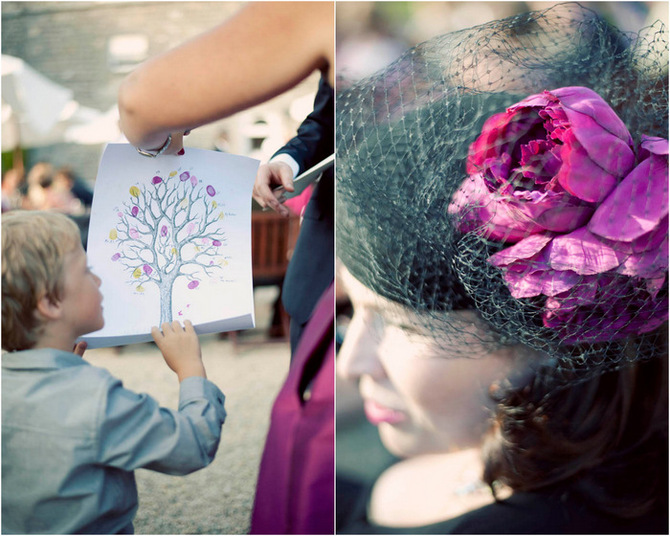 wedding wish tree painting fingers