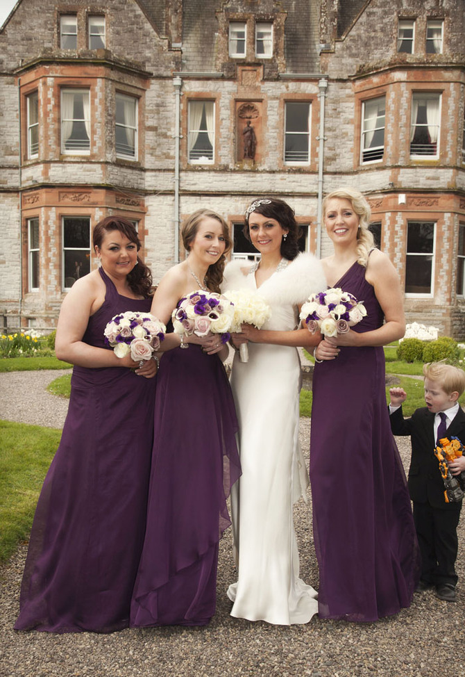plum purple bridesmaid dress