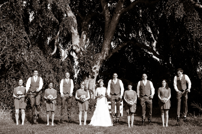 wedding party photo
