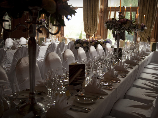 castle leslie ireland wedding reception room