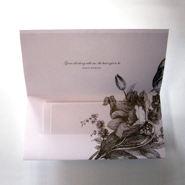 floral wedding invitation