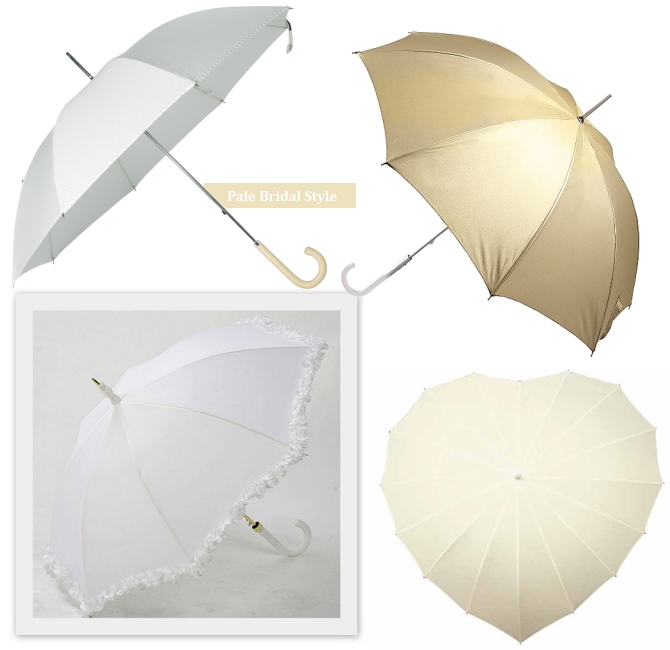 umbrellas wedding white cream gold ireland