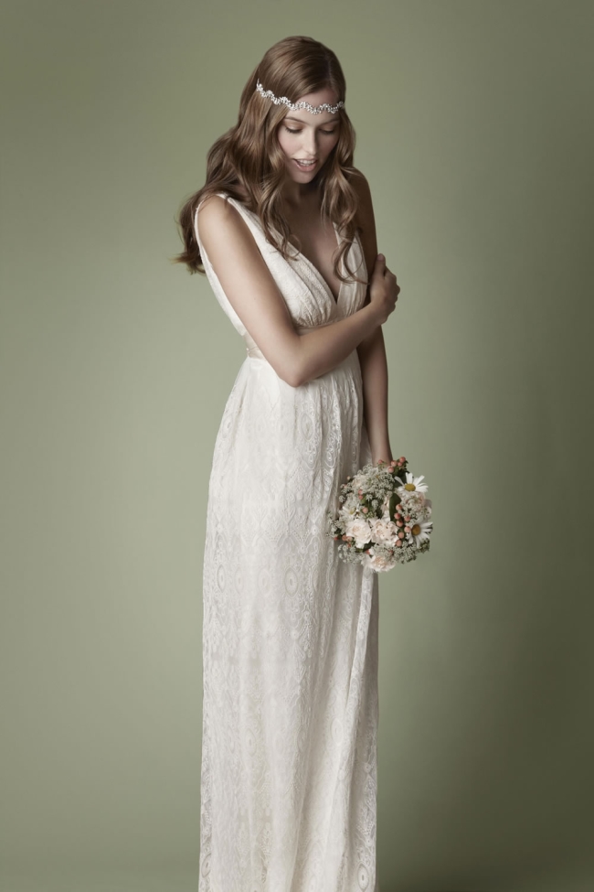 vintage wedding dress trousseau