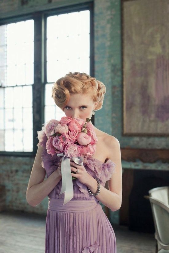 short hair wedding hairstyle vintage 20s style